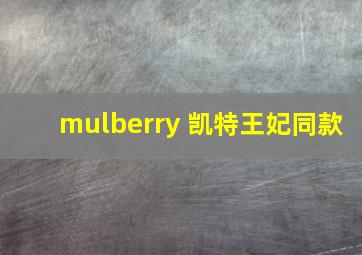 mulberry 凯特王妃同款